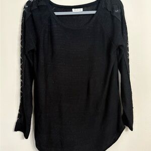 Miracle City Black Knit Top